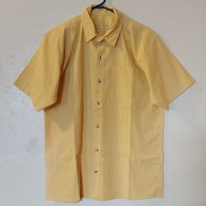 Simple blanket shirt with sport collar from Oaxaca.